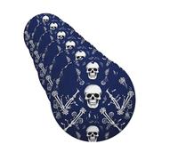 6 Pcs Car Air Fresheners Hanging Scented Cards for Car Fresheners Blue skull and bones Auto Aromatherapy Tablets Funny Hanging Air Freshener for Car Rearview Mirror Pendant