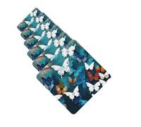 6 Pcs Car Air Fresheners Hanging Scented Cards for Car Fresheners Butterflies Auto Aromatherapy Tablets Funny Hanging Air Freshener for Car Rearview Mirror Pendant