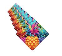 6 Pcs Car Air Fresheners Hanging Scented Cards for Car Fresheners Colorful pineapple Auto Aromatherapy Tablets Funny Hanging Air Freshener for Car Rearview Mirror Pendant