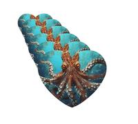 6 Pcs Car Air Fresheners Hanging Scented Cards for Car Fresheners Cool big Octopus Auto Aromatherapy Tablets Funny Hanging Air Freshener for Car Rearview Mirror Pendant