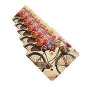6 Pcs Car Air Fresheners Hanging Scented Cards for Car Fresheners Flower bicycle Auto Aromatherapy Tablets Funny Hanging Air Freshener for Car Rearview Mirror Pendant