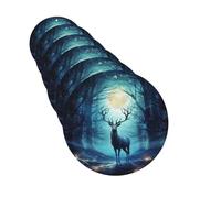6 Pcs Car Air Fresheners Hanging Scented Cards for Car Fresheners Moonlight deer Auto Aromatherapy Tablets Funny Hanging Air Freshener for Car Rearview Mirror Pendant