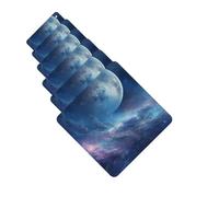 6 Pcs Car Air Fresheners Hanging Scented Cards for Car Fresheners Nebula and Moon Auto Aromatherapy Tablets Funny Hanging Air Freshener for Car Rearview Mirror Pendant
