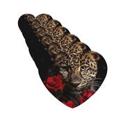 6 Pcs Car Air Fresheners Hanging Scented Cards for Car Fresheners Rose Leopard Auto Aromatherapy Tablets Funny Hanging Air Freshener for Car Rearview Mirror Pendant