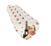 6 Pcs Car Air Fresheners Heart Shape Hanging Car Air Freshener Fragrance Scented Cards Dog And Eiffel Tower Auto Mirror Pendant Aromatherapy Tablets For Car Home Office Closet Bathroom