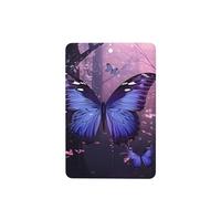 6 pcs Car Air Fresheners Purple Butterfly Art Hanging Car Air Fresheners for Women Lavender Car Interior Accessories Household Air Freshener For Bedroom Bathroom Shoe Cabinet