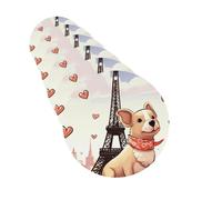 6 Pcs Car Air Fresheners Round Shape Hanging Car Air Freshener Fragrance Scented Cards Dog And Eiffel Tower Auto Mirror Pendant Aromatherapy Tablets For Car Home Office Closet Bathroom
