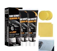6 Pcs Car Scratch Repair Paste with Wipe Sponge and Towel,Car Scratch Remover Easy Application Restore Surface Shine for Various