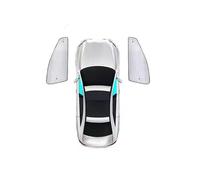 6 PCS Car Windshield Sun Shade for NISSAN March 2010-2018, Car Side Window Sunshade, Foldable Interior Front Rear Sun Visor UV Protection,front-side