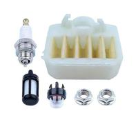 6 Pcs Chainsaw Air Filter & Service Kit, Compatible with Husqvarna 340 345 350 353 346XP, Replaces 537024003, Traps Dust to Reduce Engine Wear, Petrol Forestry Spares with Guide Bar Nuts