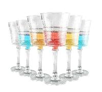 6 PCS Champagne Flutes, Crystal Champagne Glasses Elegant Wedding Toasting Flutes, Perfect for Celebrations Mimosa Wine Glasses Stylish Drinkware