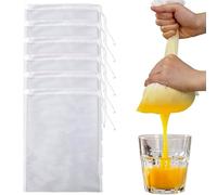 6 PCS Cheese Cloths for Straining 11.81 x 7.87 Inch Food Filter Bags Fine Mesh Nut Bag Strainers for Straining Nut Milk Juice Coffee Yogurt Tea Tofu