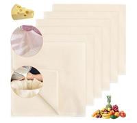 6 PCS Cheese Cloths for Straining,50x50cm Muslin Cloths for Cooking,Reusable and Washable Muslin Cloths,Soft Cheesecloth Fabric Filter for Straining Cooking Baking