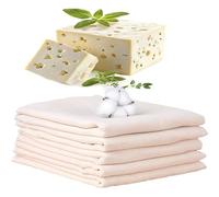 6 Pcs Cheesecloth, Yogurt Strainer, Unbleached Grade 90 Muslin Cloths for Cooking Ultra Fine Washable Cheese Cloths for Straining for Yogurt, Nut Milk & Herbal Remedies (50 * 50cm)