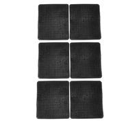6 Pcs Chicken Nesting Box Pads, PE Nesting Box Liners for Coop, Breathable Hen Nest Mats with Drainage Holes, Reusable Chicken Egg Laying Pads for Small and (Black)