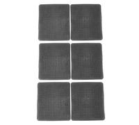 6 Pcs Chicken Nesting Box Pads, PE Nesting Box Liners for Coop, Breathable Hen Nest Mats with Drainage Holes, Reusable Chicken Egg Laying Pads for Small and (Gray)