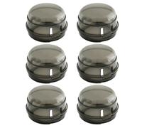 6 Pcs Child Safety Cooker Knob Covers, Heat-Resistant Stove Guard Protectors for Gas Hob, Prevent Kids & Pets from Turning on The Stove, Easy Fit Device for Kitchen Safety (Black) (Black)
