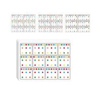 6 Pcs Childrens Attention Development Activity Cards Learning Tool For Color Recognition And Shape Cognition Dot Patterns Connection Card Educational Toy For Visual Tracking Training