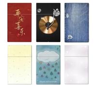 6 Pcs Cigarette Case Portable Box Holder for 84mm Cigarettes 127,One Size