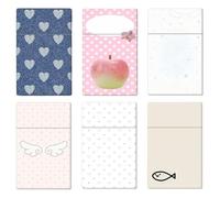 6 Pcs Cigarette Case Portable Fashion Holds Cigarettes 84mm 29,One Size