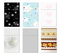 6 Pcs Cigarette Case Portable Fashion Holds Cigarettes 84mm 3,One Size