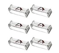 6 Pcs Cigarette Roller Plastic Cigarette Rolling Machine Hand Size Rolling Machine Cigarette Roller 78mm Cigarette Making