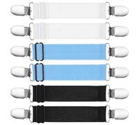 6 Pcs Cinch Clip Elastic Waist Cincher Clip Dress Clips Adjustable Mitten Clips, Sweater Clips, Clothes Clips Shirt Cincher Waist Clips for Women Girl