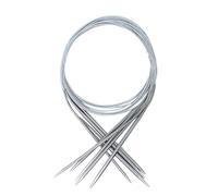6 Pcs Circular Knitting Needles Set,Stainless Steel Round Knitting Needles for Socks Sweaters Hats Scarf Crochet DIY,31-inch (80cm),US: 8,7,6,4,3 and 2(5.0, 4.5, 4.0, 3.5,3.25 and 2.75mm)