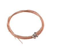 6 Pcs Classical Stainless Steel Wire Guitar Strings 1st-6th String for Acoustic Folk Accessories Replacement Rustproof