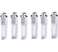6 Pcs Clear Lip Gloss Tubes, 3ml, Empty Lip Gloss Tubes Containers Clear Refillable Lip Balm Bottles Transparent Mini Lipstick Containers for DIY Makeup Makeup