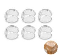 6 Pcs Clear Round Baby Proofing Corner Guards, Corner Protectors for Kids, Soft Thick Table Corner Protectors for Furniture, Transparent Edge Protectors for Child Safety, Anti Collision Bumpers