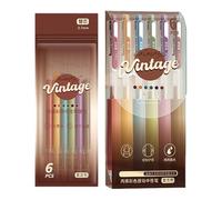 6 Pcs Colorful Gel Pen Set 0.5mm Writing with Refills School Supplies for Daily Classroom Workplace Use Pens Colored Teacher Colored for Back to College Colorful for Coloring Multicolor Ballpoint