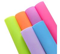 6 Pcs Colorful Jelly Sheets Candy Color Transluscent Vinyl Sheets for DIY Projects Sewing Craft 8 x12 (21cmx30cm) 8x12 inches