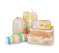 6 Pcs Compression Packing Cubes, Packing Cubes for Travel, Waterproof Luggage Organizer Bags Set, Cute Packaging Cubes for Women Kids Backpack Carry-Ons