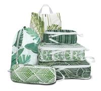 6 Pcs Compression Packing Cubes, Packing Cubes for Travel, Waterproof Luggage Organizer Bags Set, Cute Packaging Cubes for Women Kids Backpack Carry-Ons