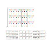 6 Pcs Connection Card Visual Tracking Exercise Cards for Childrens Cognitive Development Motor Skills Training Tool Dot Patterns Connection Card Educational Toy for Visual Tracking Training