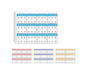 6 Pcs Connection Card Visual Tracking Exercise Cards for Childrens Cognitive Development Motor Skills Training Tool Dot Patterns Connection Card