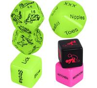 6 Pcs Couple Date Night Dice - Romantic Funny Date Idea Generator, Perfect Valentine & Wedding Gift for Him & Her, Husband & Wife Bonding Game