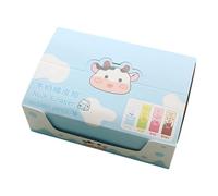 6 pcs creative erasers in the shape of a milk tin for students