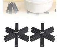 6 Pcs Creative Folding Heat Insulation Pad, 2025 New Foldable Hot Pot Holder, Non Slip Heat Resistant Mat, Protect Tabletop and Prevent Scalding, Kitchen Dining Cooking Use