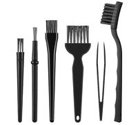 6 PCS Crevice Cleaning Brush, Small Cleaning Brushes for Electronics, Thin Brush to Clean Tight Spaces Black
