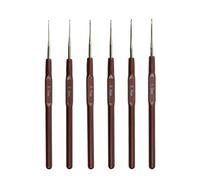 6 Pcs Crochet Hooks Set Ergonomic Lace Crochet Hook Size 0.5mm to 1.0mm for Women Men Craft Beginners Crochet Needles Sets