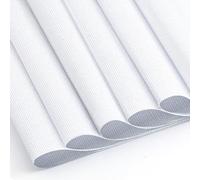 6 Pcs Cross Stitch Fabric, 14 Count White Embroidery Fabric Cloth Cross Stitch Cloth Supplies for DIY Handicrafts, Needlework, Embroidery Decoration Crafts (12 by 18-Inch)
