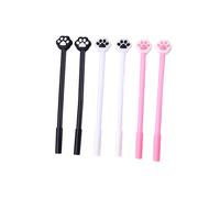 6 PCs-Cute cat Claw Modeling Gel Pen Student Fresh and Exquisite Stationery-Carbon Black
