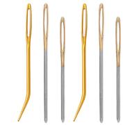6 Pcs Darning Needles for Wool Set, Large Eye Wool Needles for Sewing Up Knitting, Thick Hand Sewing Needles Crochet Needles for Sewing Sweaters, Knitting DIY Crafts