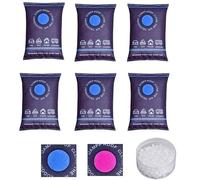 6 Pcs Dehumidification Bag Desiccant, 2026 New Reusable Moisture Absorber Pack, Reusable Dehumidifier Bags, Car Moisture Absorber for Windows Interior, Portable Condensation Prevention for Wardrobe