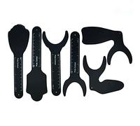 6 Pcs Dental Contraster Intraoral Photographic Black Background Board Photo Contrast Kit Palatal Photography