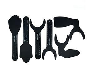 6 Pcs Dental Contraster Intraoral Photographic Black Background Board Photo Contrast Kit Palatal Photography