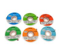 6 pcs Desoldering Braid, Soldering Wick, Solder Remover 1,0/1,5/2,0/2,5/3,0/3,5mm