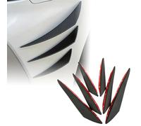 6 pcs Diffuser Spoiler Lip for Audi A3 Sportback 8Y 2020-2024, Carbon Fiber Car Tail Wing Car Stability Splitter Car Mini Spoiler Wing Lip Spoiler Shark Fin